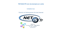 Desktop Screenshot of paysan.fr